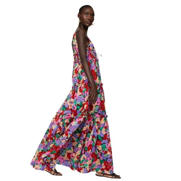 Nicholas Myla Maxi Dress in Multicolor 2 Womens Long Floral Gown - Picture 13 of 16